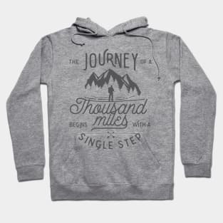 The Journey of a Thousand Miles - Hiking Hoodie